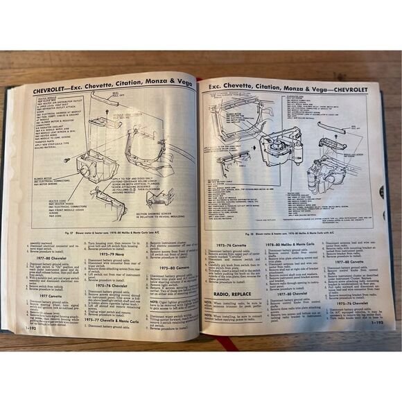 Motor Auto Repair Manual 1980 43rd Edition Hardback-1st PRINTING - Picture 3 of 9